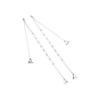 Metal Chain Invisible Wedding Women Bra Belt Pearl Shoulder Strap Brassiere Straps Bra Accessories