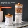 Storage Box Cotton Swabs Organizer with Lid Transparent Design Multipurpose Cotton Balls Floss Storage Container