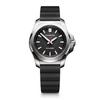 VICTORINOX I.N.O.X. V Watch, Stainless Steel Case (316L/Forged), Black Dial, Black Rubber Strap, Gift Item 241768