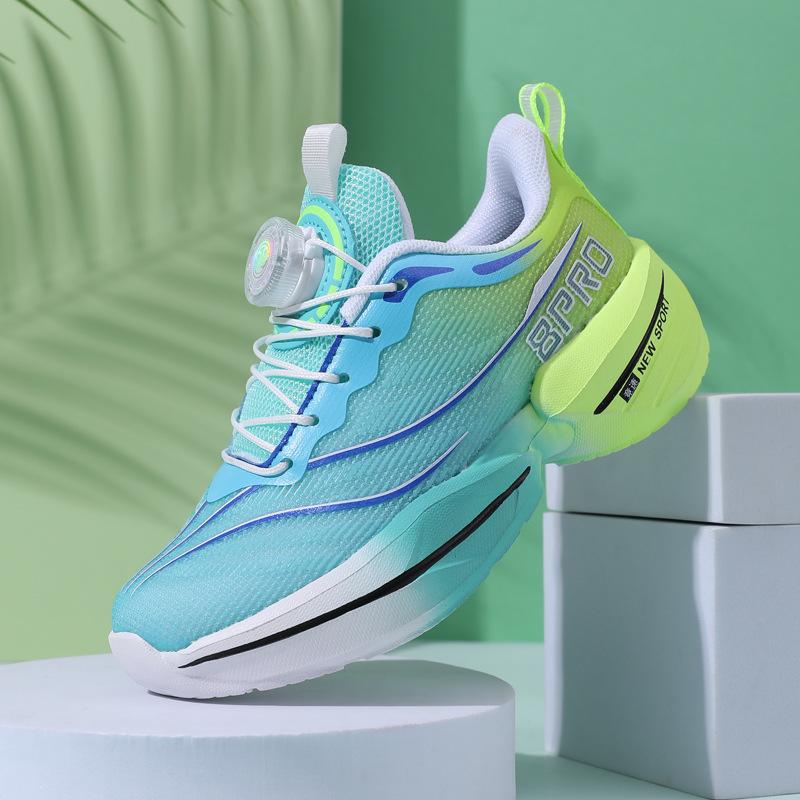 Новые легкие спортивные кроссовки для девочек с нескользящей подошвой и вращающейся пряжкой - Детские беговые кроссовки Chitu 8pro