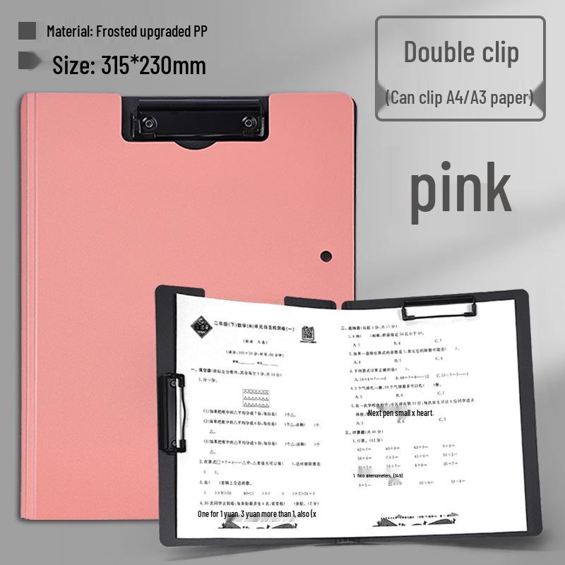 A4 Document Clipboard and A3 File Organizer with Horizontal Writing Pad