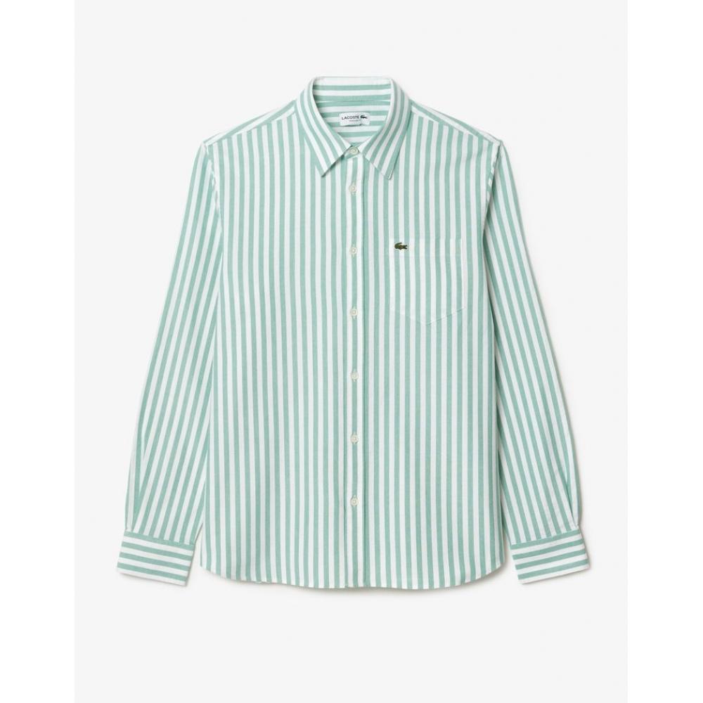 Lacoste Мужская рубашка Oxford Stripe Ch7549 54n Jk1
