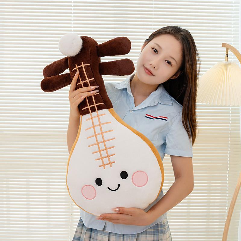 Soft Plush Pipa Toy Cartoon Instrument Accessories Gift For Music Lovers And Fans
