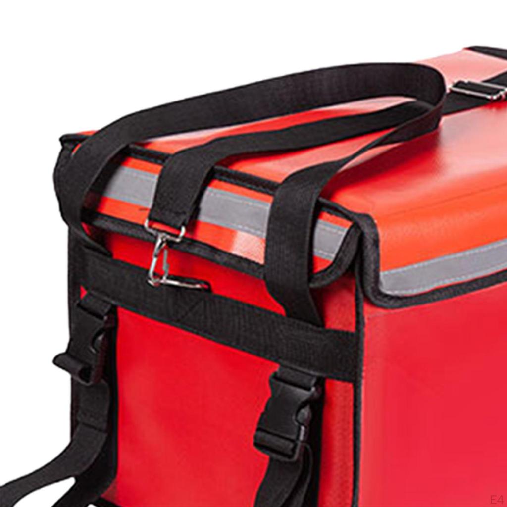 Термосумка на вынос, красная изолированная многоразовая водонепроницаемая портативная коробка-холодильник для пиццы