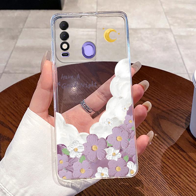 For Tecno Spark 8 8T 8P 9T (India) 7 Pro 7T Case Clear Silicone Soft TPU Jelly Cover KG6 KG7H KG7 KF6 Cute Rabbit Cat Phone Case