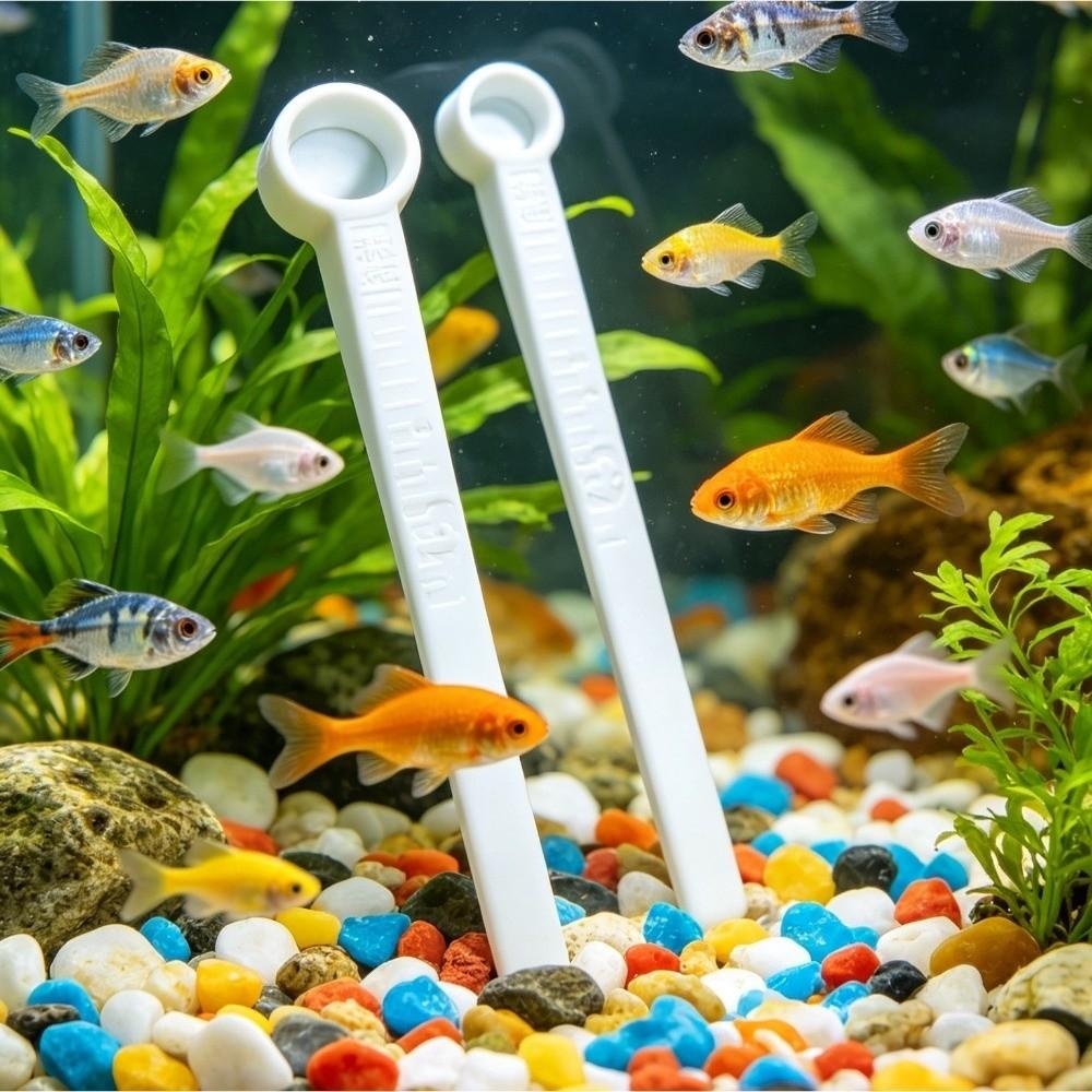 3Pcs Precise Scale Fish Food Measuring Spoon Prevents Overfeeding Fish Feeding Tool For Home Use