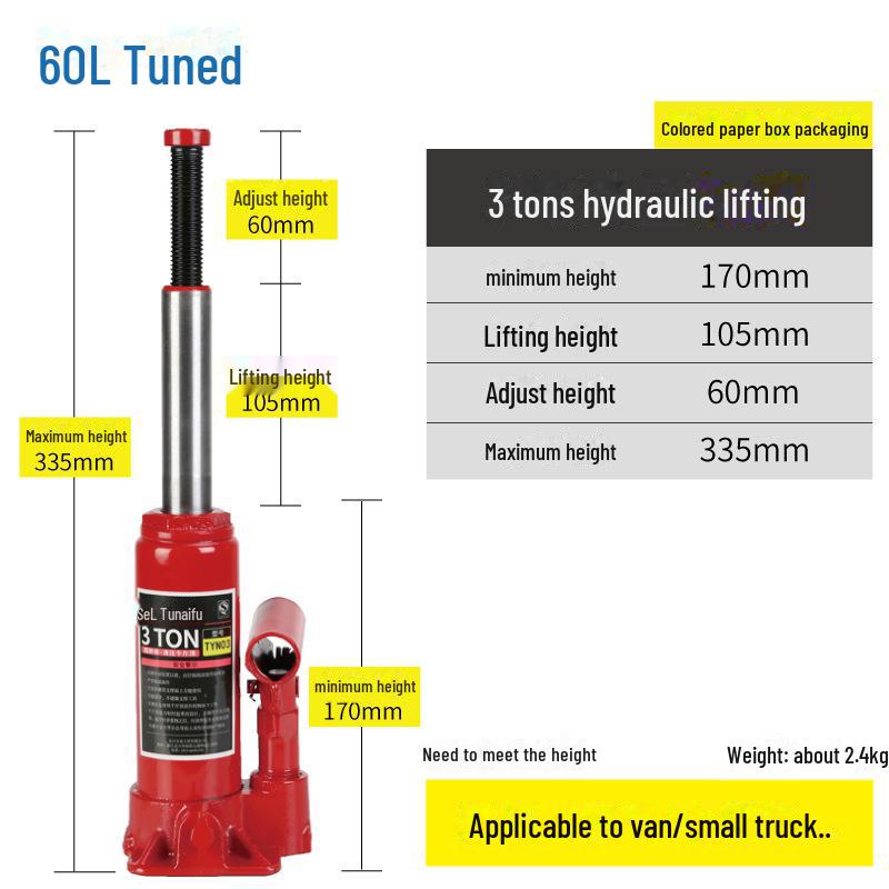 Гидравлический автомобильный домкрат для замены шин на бездорожье (2Т/3Т)