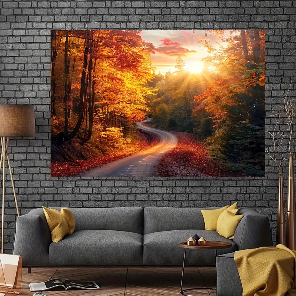 2D plane, 1 piece - modern background of autumn natural scenery, suitable for autumn and winter events