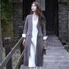 New Style Super Good-looking Ladylike Mixed Coffee Color Women's Long Wool Coat