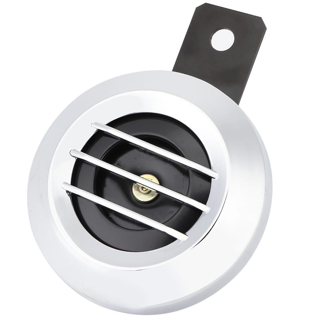 Universal Motorcycle Electric Loud Horn Siren 12V 110DB Waterproof Round Horn Speaker