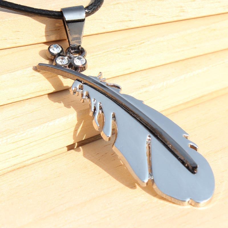 Ожерелье JMXD-Fashion, Кулон из титановой стали в виде пера