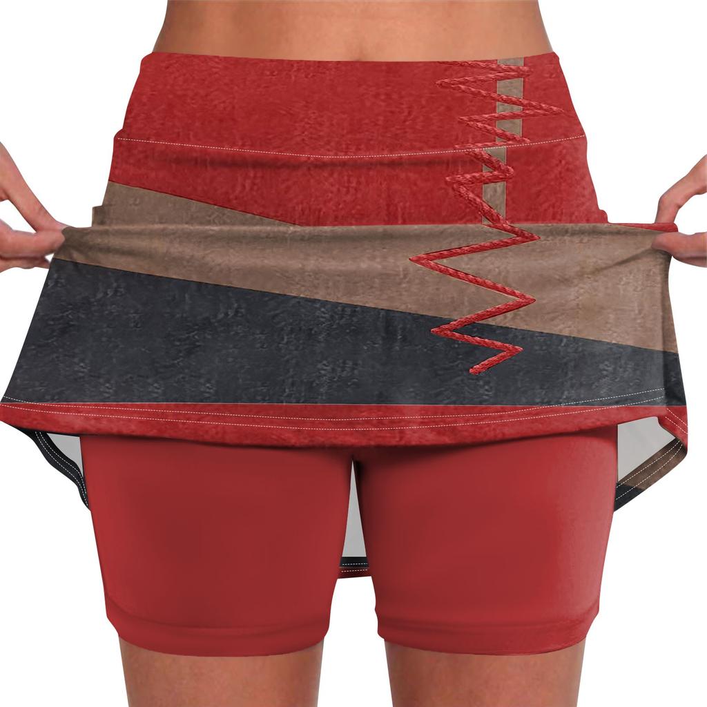 Женские эластичные брюки для йоги, спортивные шорты с принтом, легкая юбка с высокой талией