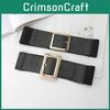 Fashionable Womens Faux Leather Belt With Alloy Square Buckle And Adjustable Waist For Outerwear