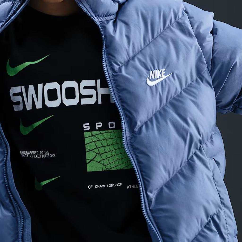 Nike Спортивная одежда All Day Play Therma-FIT Свободная толстовка с длинным рукавом однотонная Детские куртки HQ4976-499