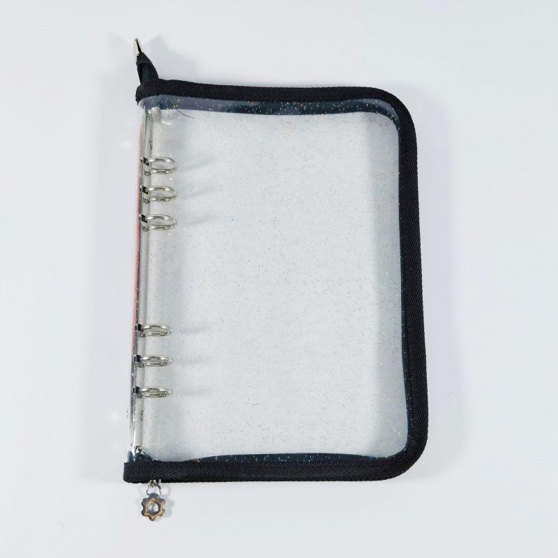 A5 Zipper Binder Photo Card Collection Book Postcard Organizer Diary Notebook School Stationery Star Photo Card Collection Album