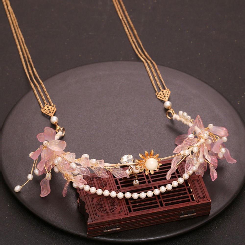 Косплей Реквизит Принцесса Длинная Кисточка Свадебный Головной Убор Женский Головной Убор Ханфу Повязка на Голову Аксессуары для Волос