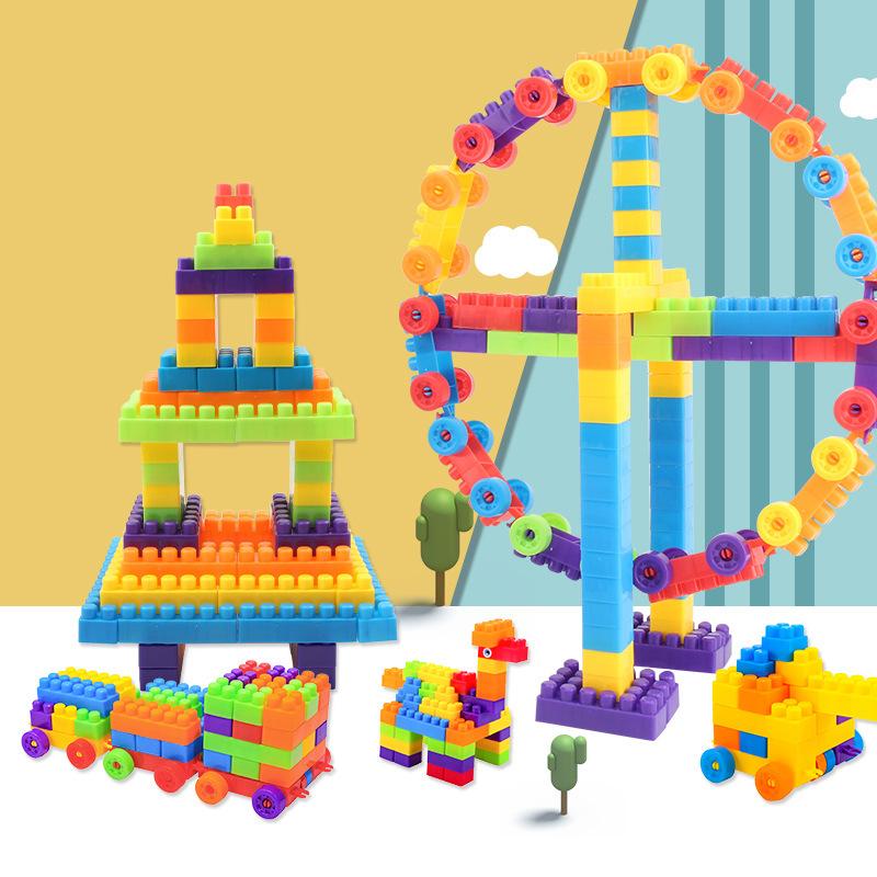 Children's Building Block Toys for Intellectual Development, Brain-stimulating Multifunctional Large-particle Boy and Girl Baby Puzzle Toys