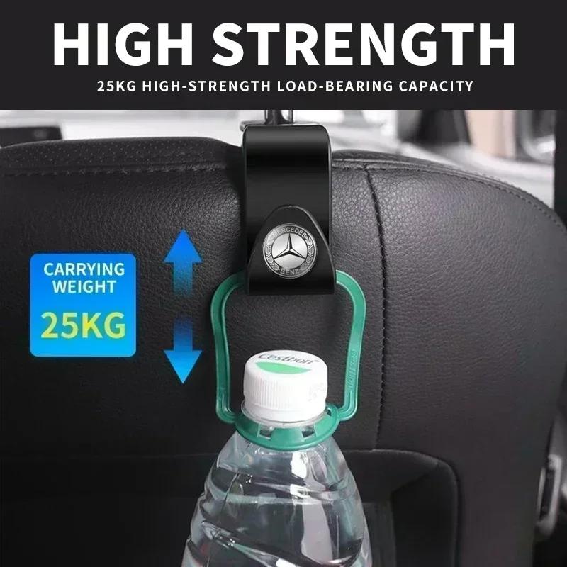 SUD2 1/2pcs Car Seat Headrest Hooks Auto Back Seat Organizer Hangers For Mercedes Benz W166 W212 W213 W246 W176 W205 C180 W167