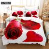 Роскошный комплект постельного белья Red Rose Queen, пододеяльник, комплект постельного белья, комплект постельного белья, пододеяльник King Size, комплект постельного белья