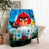 1pc Blanket angry Birds Print Design, Lightweight Blanket for Sofa, Bed- Soft &Warm, Gift for All Seasons like Christmas, Halloween