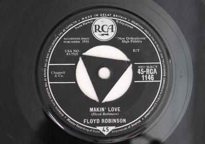 7-дюймовая пластинка FLOYD ROBINSON - Makin' Love / My Girl 45RCA1146 RCA 1959 UK Кантри Б/у