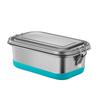 Stainless Steel Bento Box For Kids Adult Double Layer Metal Lunch Container With Divider Leakproof Office Supply