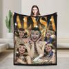 Alysa Liu Warm Blanket For Living Room  Trend Throw Blanket Winter Travel Office Flannel Bedspread
