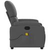 Massage Chair Dark Gray Fabric
