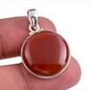 Ювелирный кулон из натурального красного оникса ручной работы из твердого серебра 925 пробы 1,50 дюйма V5P69