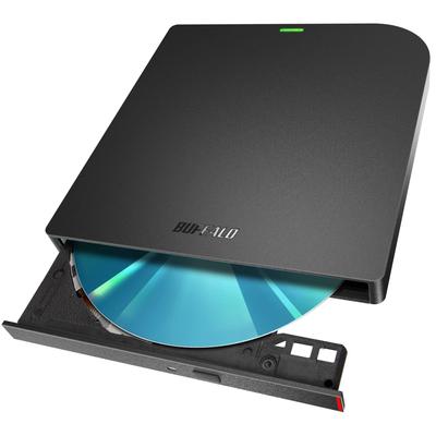 Buffalo USB3.2 (Ген1)3.0 Программное обеспечение для записи Blu-ray Drive с питанием от шины (Кабель питания в комплекте) Внешний тонкий портативный BD ноутбук отечественного производства
