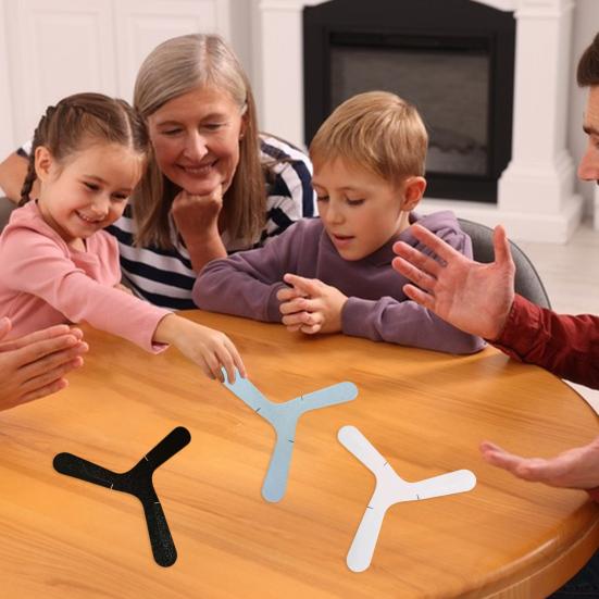 Returning Boomerang Toy for Boys Hand Tossed Three-Leaf Boomerang Toy Outdoor Parent-Child Interactive Game for Kids 6+