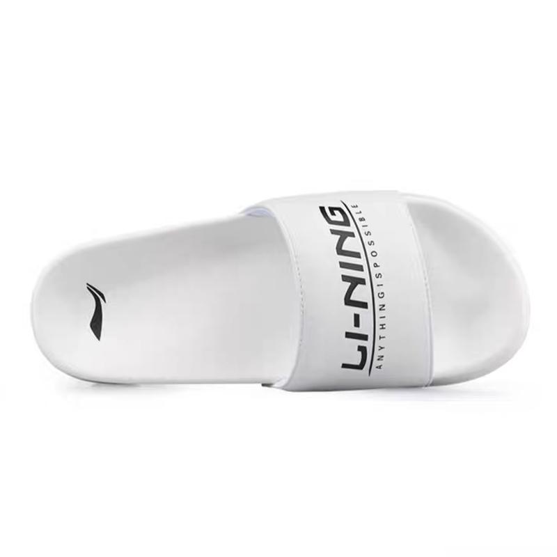 Серия футбольной обуви Li Ning Удобные Модные Амортизирующие Нескользящие Износостойкие Шлепанцы Женская Обувь Белый Черный ASDR010-1