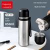 Fuguang Large-Capacity Thermos Cup, Simple and High-End Car-Mounted Water Cup, Men's Portable Stainless Steel Tea Cup 1000ml