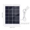 3W 5V Portable Solar Charger Waterproof Solar Panel Charger for Camping with USB Interface for