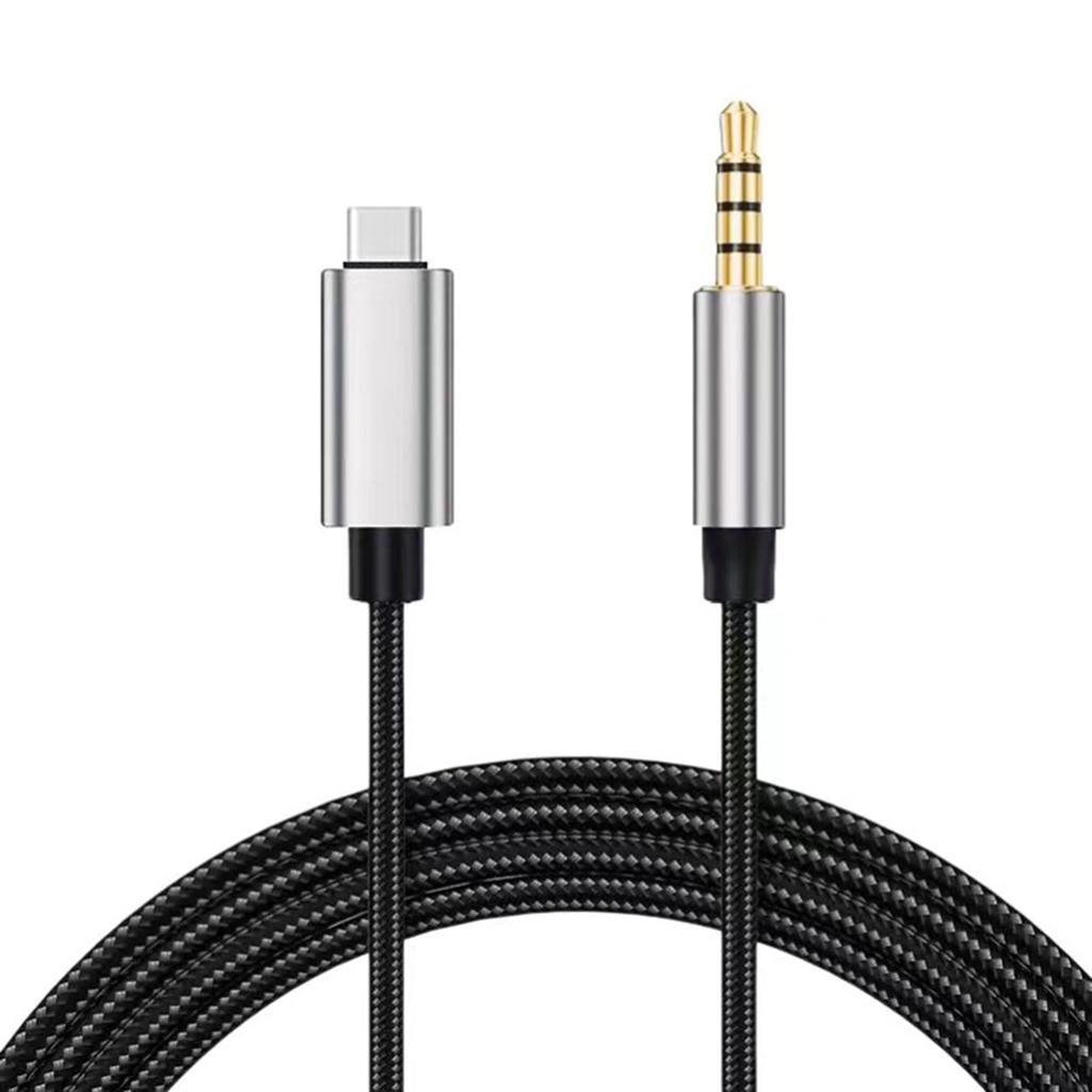 USB C - Вспомогательный кабель с металлическими разъемами, плетеный шнур, для прямых трансляций и профессионального аудиооборудования