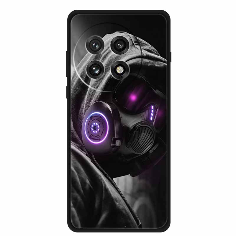 Чехол для телефона OnePlus Ace 5 5G Мягкий черный силиконовый чехол с волком для OnePlus 13 5G Ace 5 Ace5 Pro 13R Задняя крышка Чехол Ударопрочный