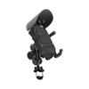 Motorcycle Mobile Phone Holder Shock-Absorbing Anti-Skid 360° Universal Ball-Head Rotating Six-Claw Silica-Fixed Bracket