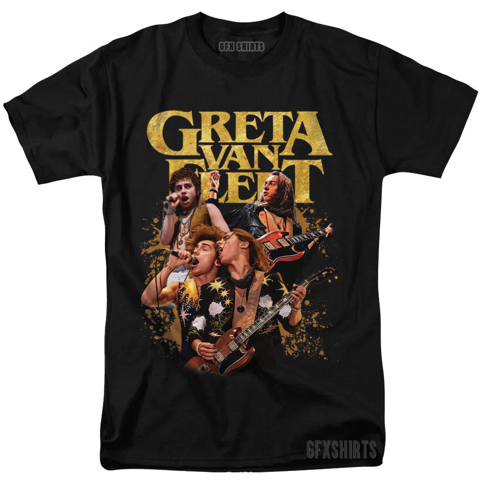 Футболка Greta Van Fleet Концертный Тур Мерч vtg Графический дизайн Футболка Унисекс Футболка