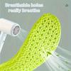 1Pair Soft Breathable Sport Cushioning Inserts Wormwood Deodorant Insoles For Men Women Boost Shoe Pads Mesh Can Cut Size Insole