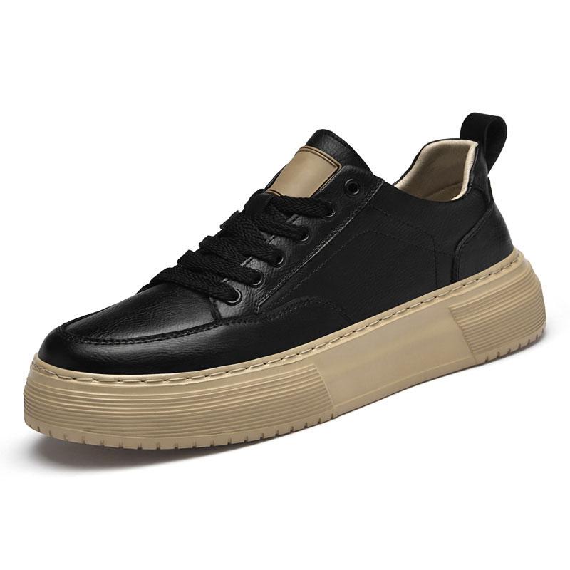 New Luxury Brand Men's Sneakers Classic Genuine Leather Casual Shoes Outdoor Vulcanize Shoes for Men Light Skateboard Footwear
