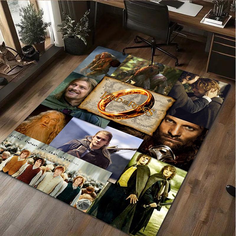 The Lord Of The Rings Carpet Office Decorative Carpet For Living Room Bedroom Door Mat Floor Rug Computer Chair Area Rug