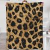 Leopard Print Flannel Blanket Digital Print Blanket Student Blanket Sofa Blanket