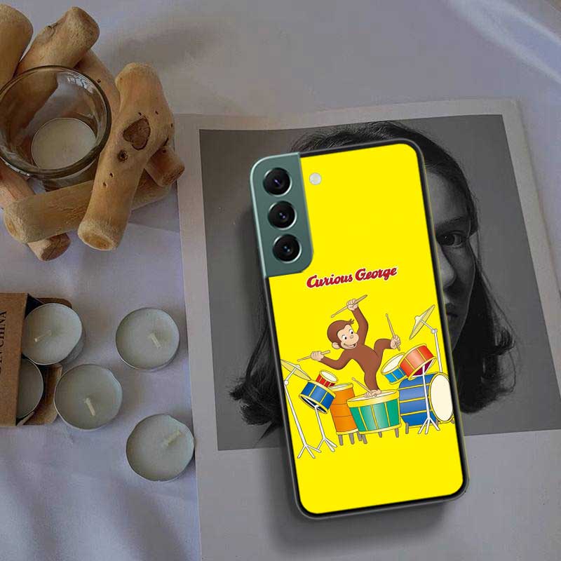 Чехол для телефона Curious G-Georgeser-m-Monkeis для Samsung Galaxy S22 S25 Ultra S21 S10 Plus S26 Edge S20 S23 S24 FE Силиконовый