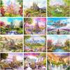 Diamond Painting Fairy Tale Rainbow Castle Diamond Embroidery Full Round Mosaic Landscape Cross Stitch Home Decor