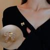 Bow Zircon Brooch Girls Collar Anti Light Button Fashion Pin Clothes Jewelry Accessories for Women Corsage Birthday Gifts