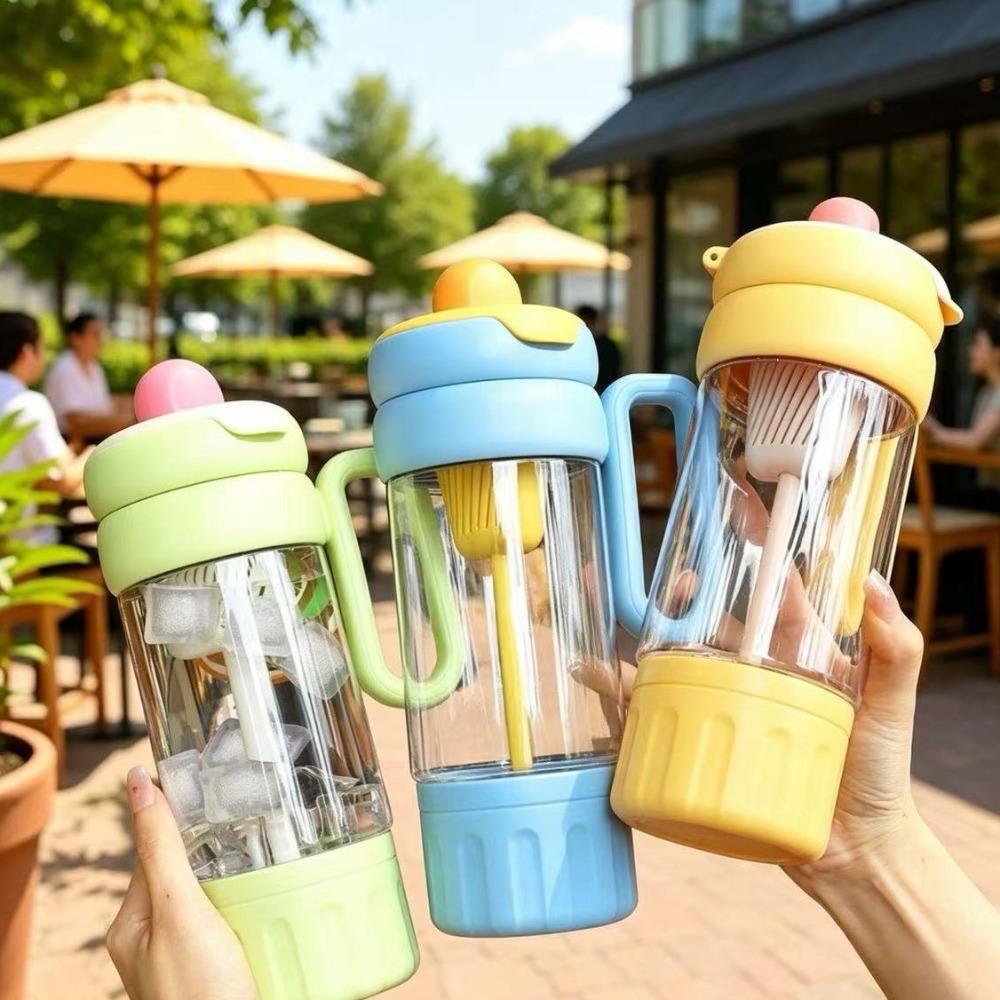 Leak-proof Sports Water Bottle Large Capacity Tea-water Separation Cup Tea Partition Cup  Travel