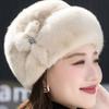 Шапка женская зимняя модная искусственная норковая шерсть, шапка для матери, цельная искусственная норковая меховая шапка, теплый берет для головы