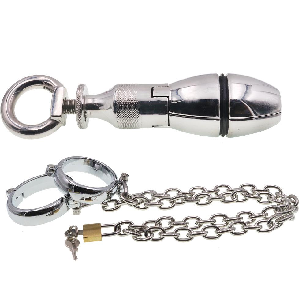 Металлический браслет, анальная пробка, замок, открывающийся и закрывающийся, анальный болт, связывающий альтернативу, хризантема, мастурбация, игрушка для взрослых, секс-инструмент