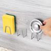 1pc Stainless Steel Sink Sponge Rack For Sponge Steel Wire Ball Draining Paste The Inner Wall Of The Sink Kitchen Supplies