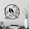 Bird On Tree Branch Metal Wall Art - Stunning Decor for Living Room, Garden, Bedroom, Office, and Home Hanging Wall Art